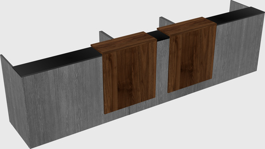 Long reception desk