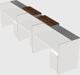 Long reception desk
