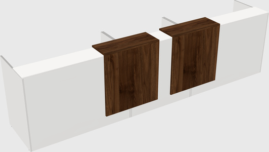 Long reception desk