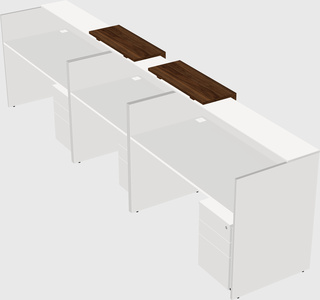 Long reception desk