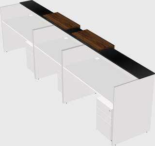 Long reception desk