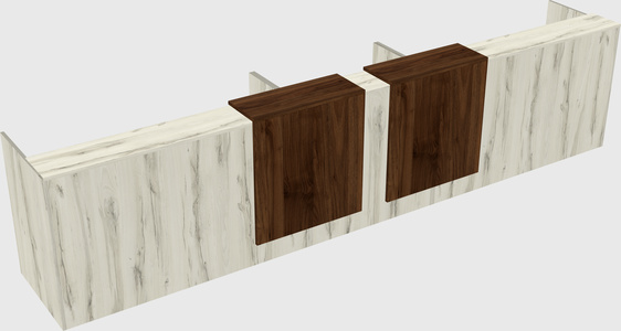 Long reception desk