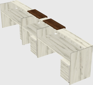 Long reception desk