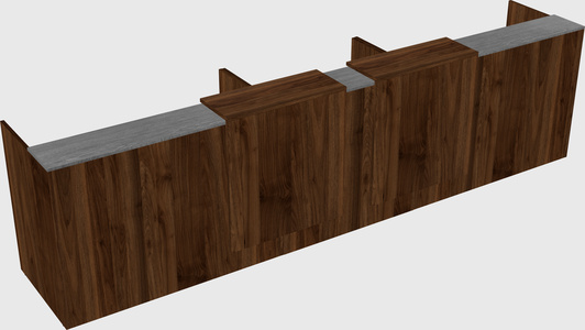 Long reception desk