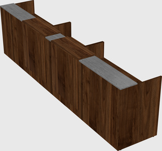 Long reception desk