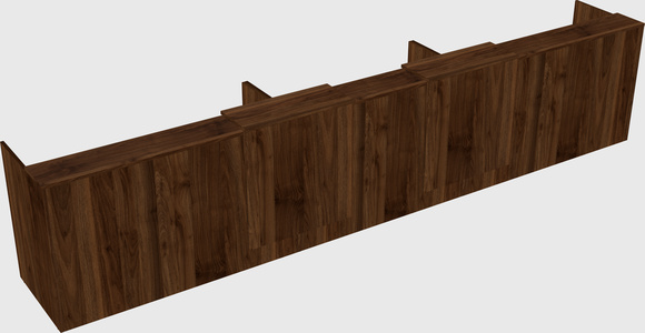 Long reception desk