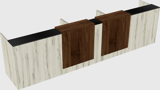 Long reception desk