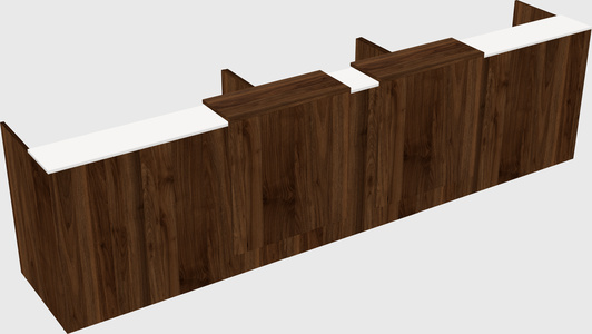 Long reception desk