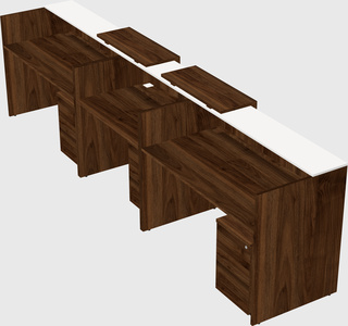 Long reception desk