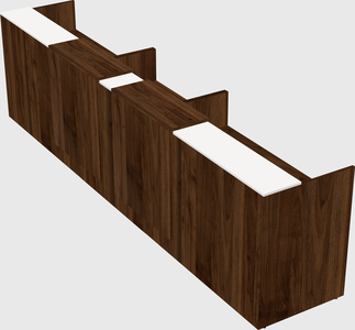 Long reception desk