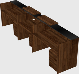 Long reception desk