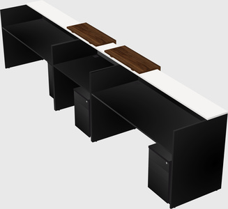 Long reception desk