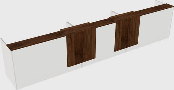 Long reception desk