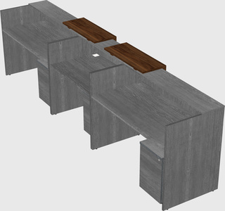 Long reception desk