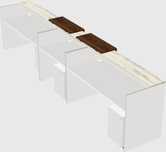 Long reception desk