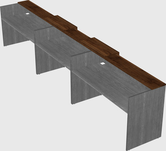 Long reception desk