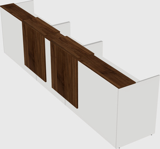 Long reception desk