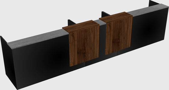 Long reception desk
