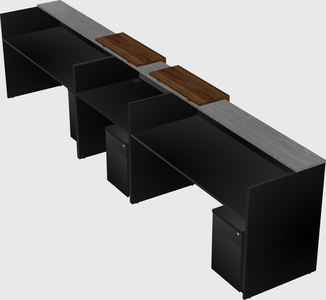 Long reception desk