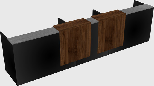 Long reception desk