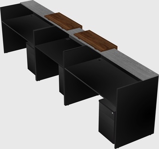 Long reception desk