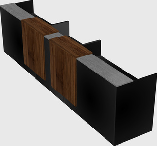 Long reception desk