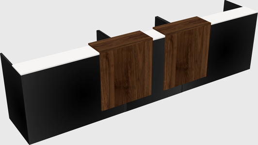 Long reception desk