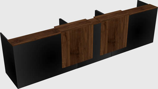 Long reception desk