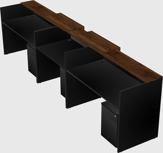 Long reception desk