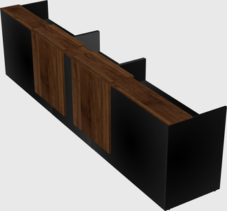Long reception desk