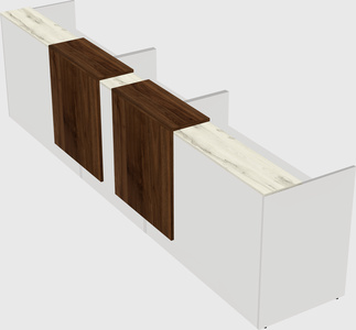 Long reception desk