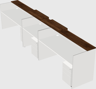 Long reception desk