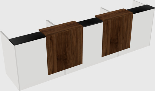 Long reception desk