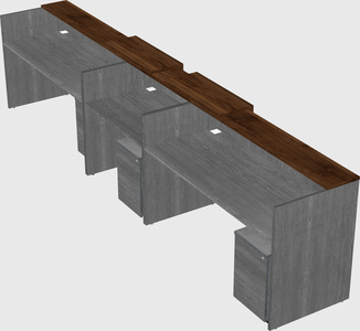 Long reception desk