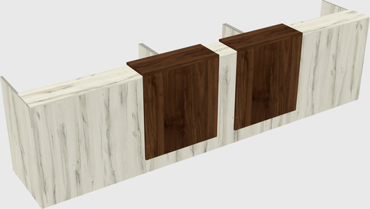 Long reception desk
