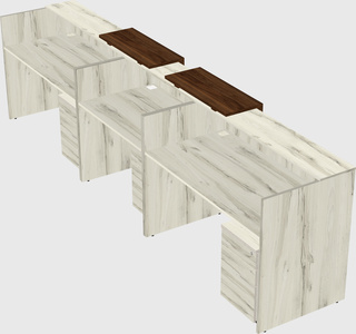 Long reception desk