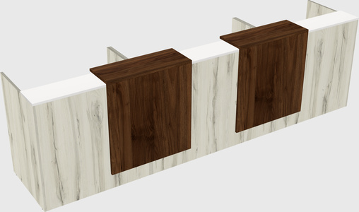 Long reception desk