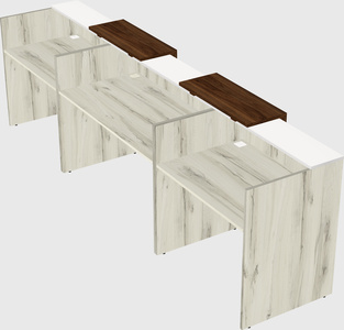 Long reception desk