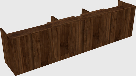 Long reception desk