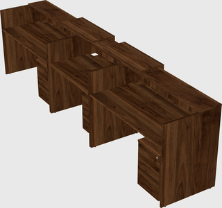 Long reception desk