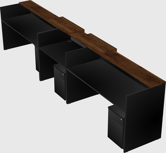 Long reception desk