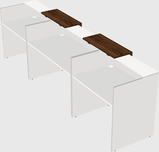Long reception desk