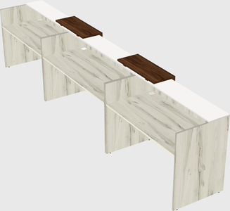 Long reception desk