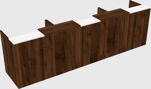 Long reception desk