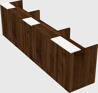 Long reception desk
