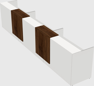 Long reception desk