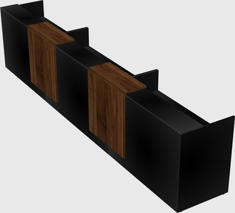 Long reception desk