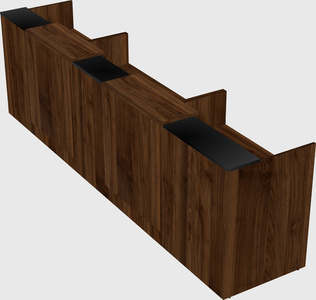 Long reception desk