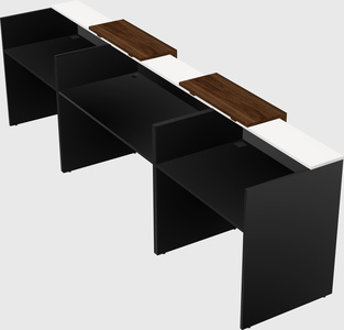 Long reception desk
