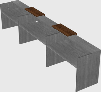 Long reception desk
